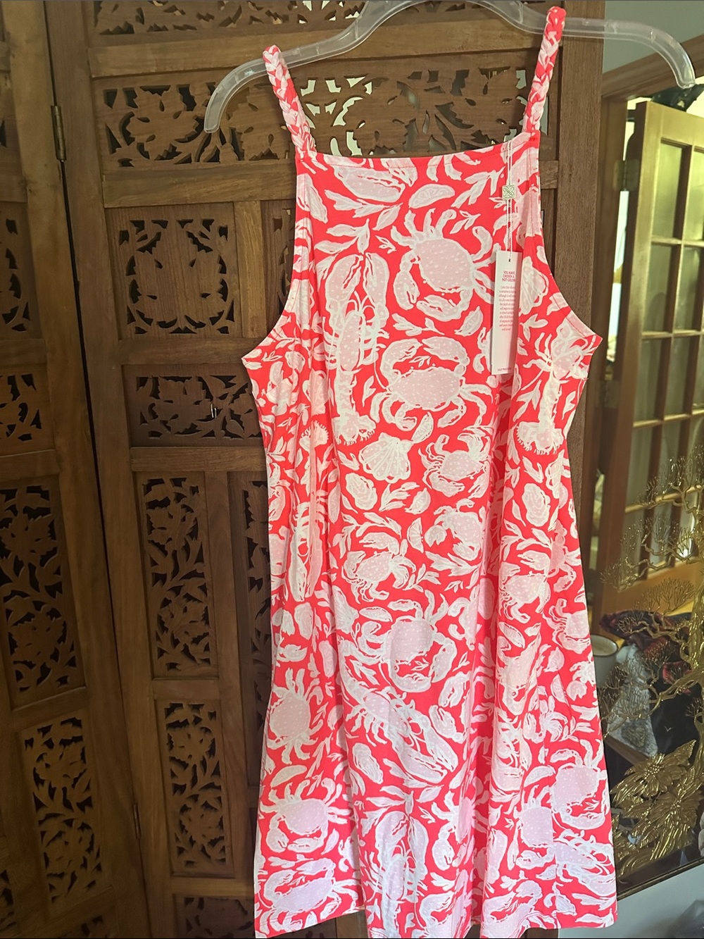 Lilly Pulitzer Cane Coral Crab-Print Sundress